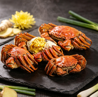 Fresh Live Crabs Seafood Delicacy
