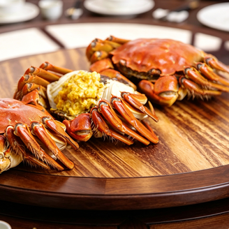 Fresh Live Crabs Seafood Delicacy