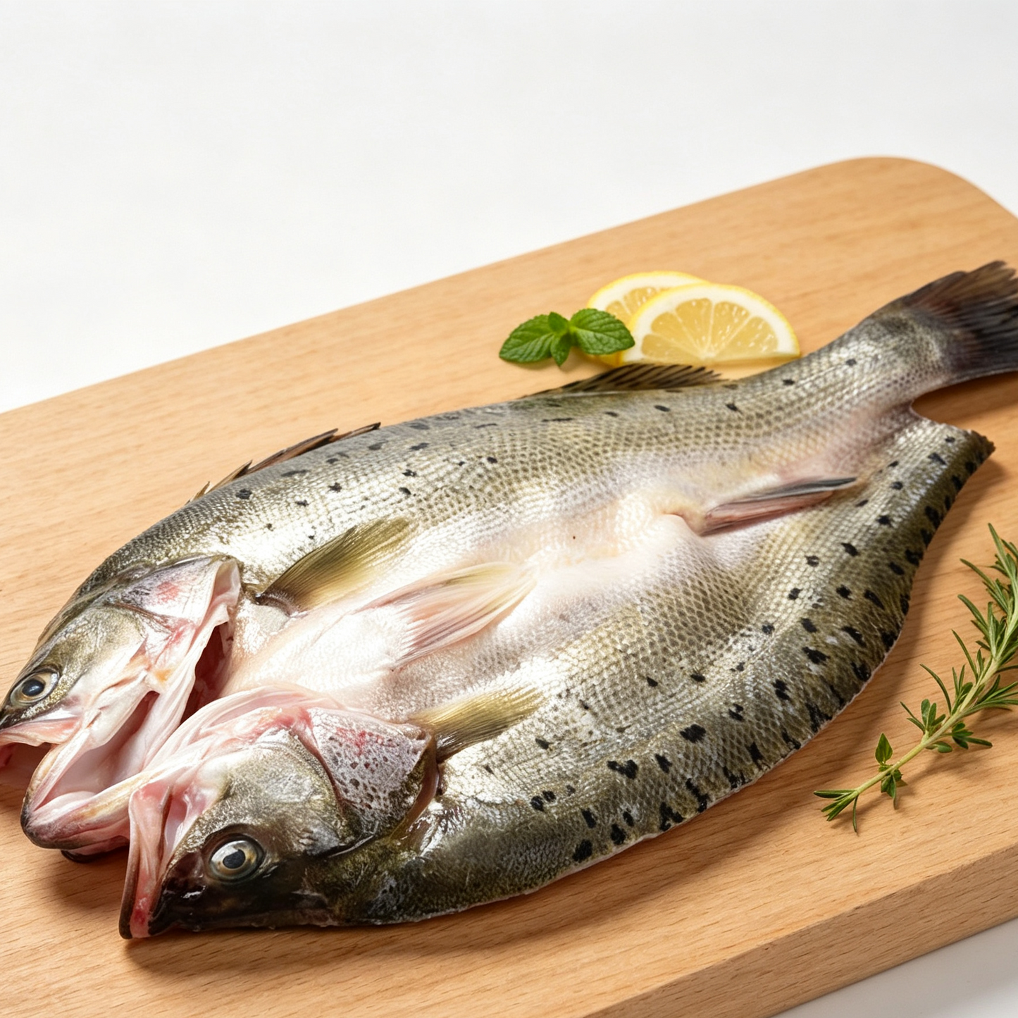 Fresh Whole Sea Bass with Herbs