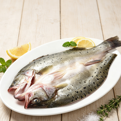 Fresh Whole Sea Bass with Herbs
